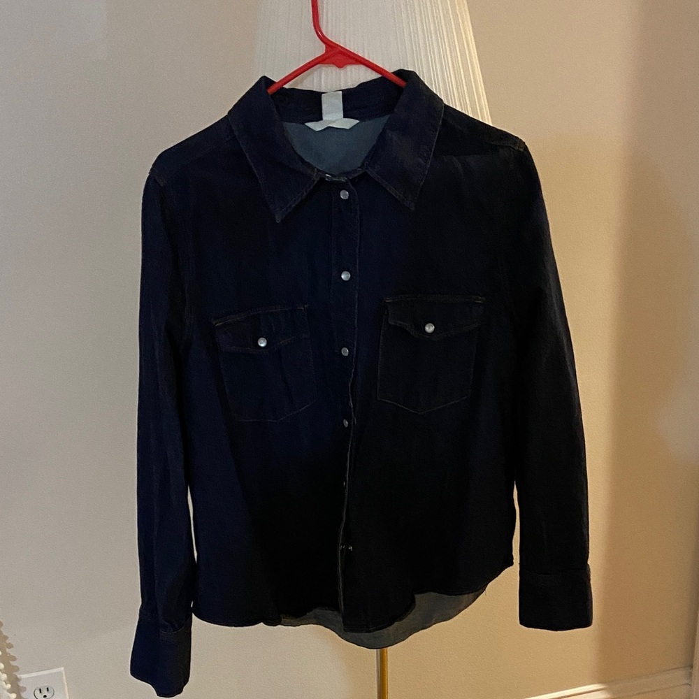 H&M Navy Blue Blouse